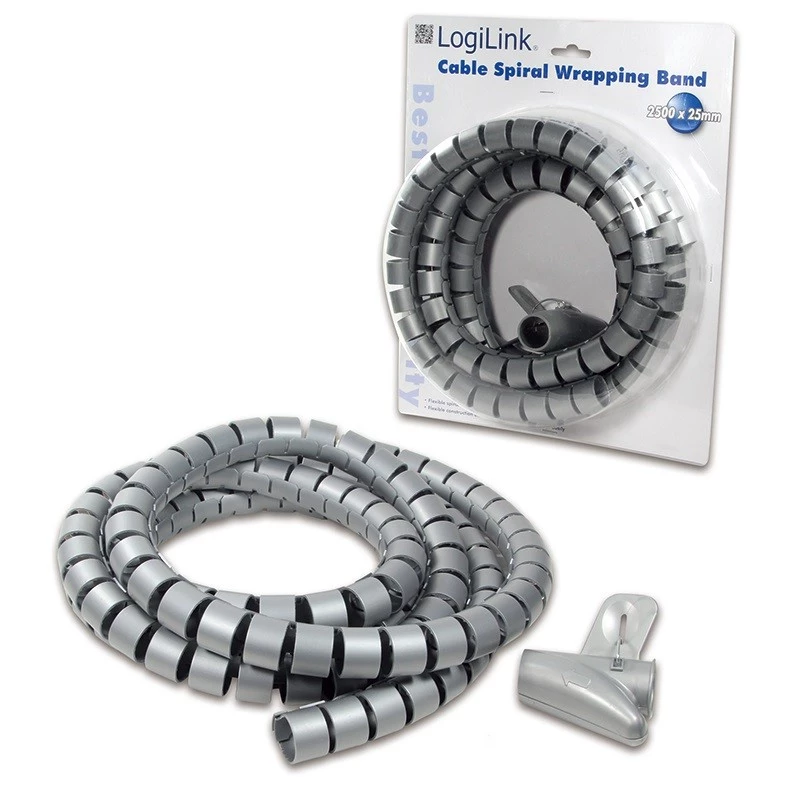 Kabelių raištis LogiLink KAB0013 Sidabrinis 2500 mm