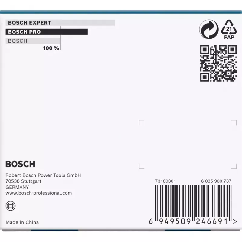 Smūginių galvučių rinkinys Bosch PRO 1/2 colio, 3 dalių, gilios galvutės su krašto apsauga