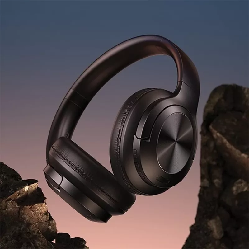 Usams ausinės Bluetooth 5.3 Uždedamos Us-yh serijos Juodos/juodos TDLYEJYS01