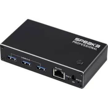 SpeaKa Professional HDMI 2.1 plonas KVM 2X1 USB3.0+IR, juodas HDMI jungiklis HDMI 3840 x 2160 pikselių (SP-13724440)