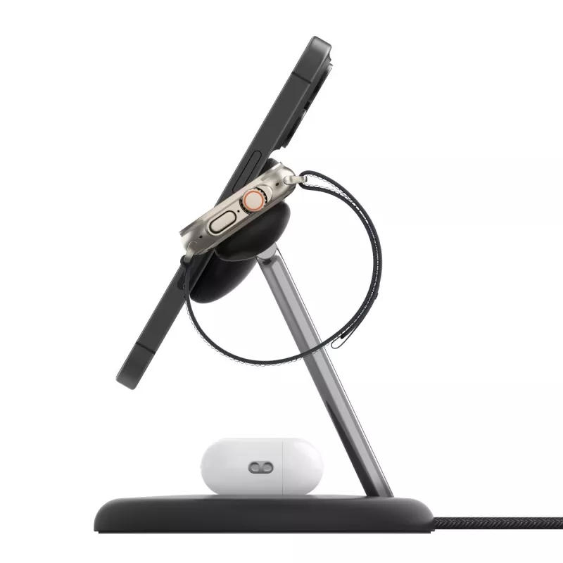 Įkroviklis Belkin WIZ023VFBK vidaus USB belaidis ausinėms išmaniajam telefonui išmaniajam laikrodžiui juodas
