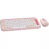 Logitech POP Icon Combo - Klaviatūros ir pelės rinkinys - Belaidis - Bluetooth LE - QWERTY - US International - rožinė, baltos spalvos (920-013142)
