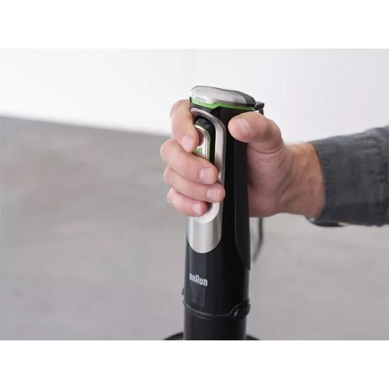 Braun MultiQuick 9 MQ9138XI 0,6 L panardinamasis trintuvas 1200 W Juoda, Nerūdijantis plienas