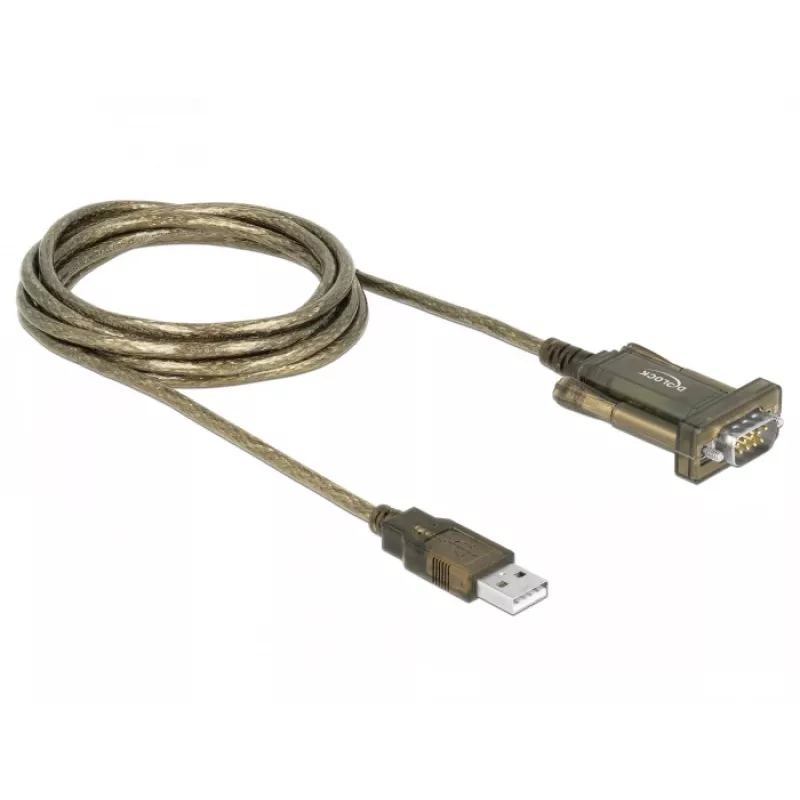 Nuoseklioji jungtis DeLOCK 64073 USB Type-A DB-9 permatoma 2 m