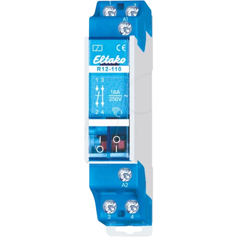 Elektromechaninė relė Eltako R12-110-230V — 1 NO + 1 NC kontaktai, 230 V ritė