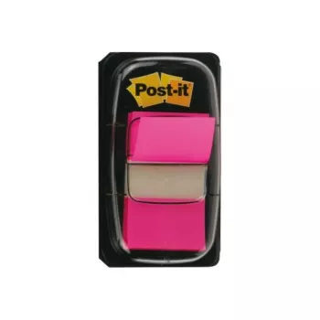 3M Post-it Index Pink, siauri, 50 lipnių juostelių Matmenys, 25,4 x 43,2 mm, vienkartiniame dozatoriuje (I680-21)
