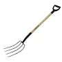 Sodo šakės Fiskars mediniu kotu, 4 dantys, modelis 250