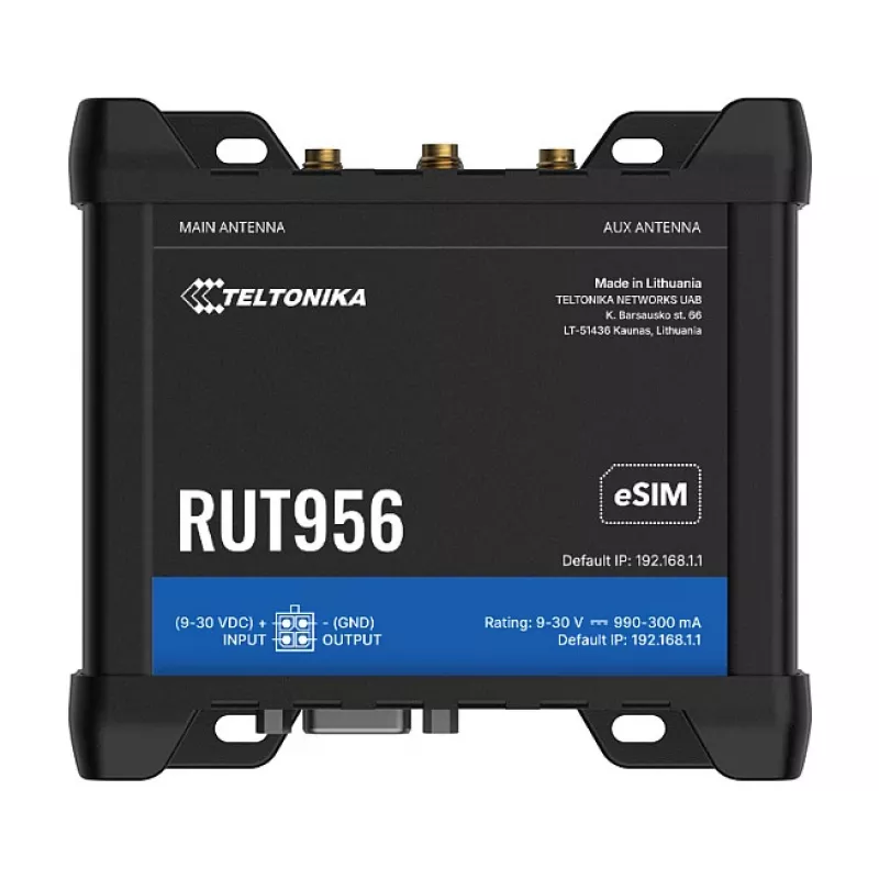 Maršrutizatorius Teltonika RUT956 belaidis 2,4 GHz
