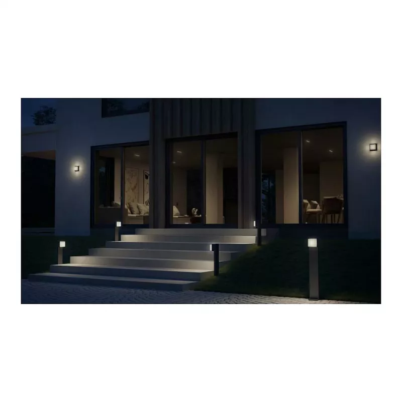 Lauko sieninis šviestuvas Steinel L 845 SC, LED nekeičiamas 9 W, antracitinis, aliuminis/plastikas, 160°/5 m