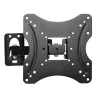 TV wall mount ESPERANZA PROTEUS for 26–70 inch (66–177.8 cm), tilt ±15°, swivel 120°, VESA 75×75–400×400, max load 55 kg, Juoda