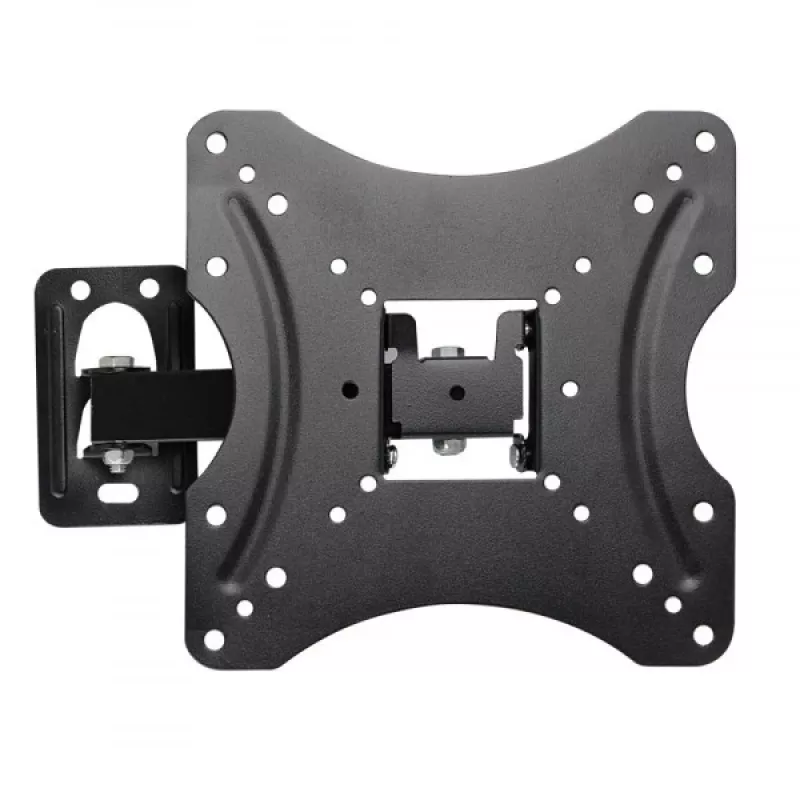 TV wall mount ESPERANZA PROTEUS for 26–70 inch (66–177.8 cm), tilt ±15°, swivel 120°, VESA 75×75–400×400, max load 55 kg, Juoda