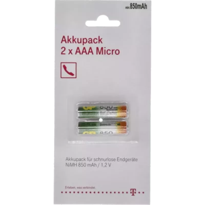 Įkraunama baterija Telekom AAA 1,2 V 850 mAh, nikelio-metalo hidrido