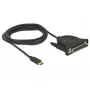 Lygiagretusis kabelis DeLOCK 62980 juodas 1.8 m