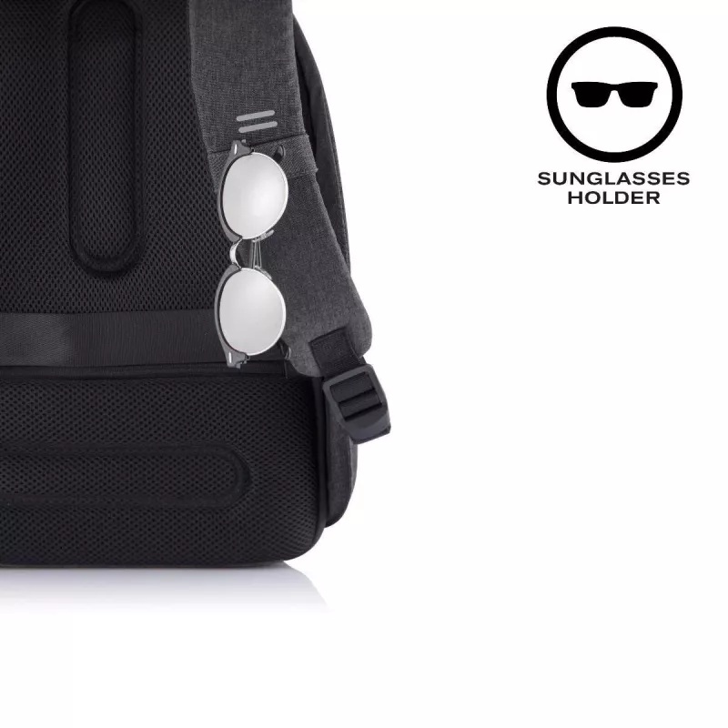 Kuprinė XDDESIGN Bobby Hero Small, apsaugota nuo vagystės, 11,5 l, planšetei iki 12,9 colio, PET/putplastis, juoda