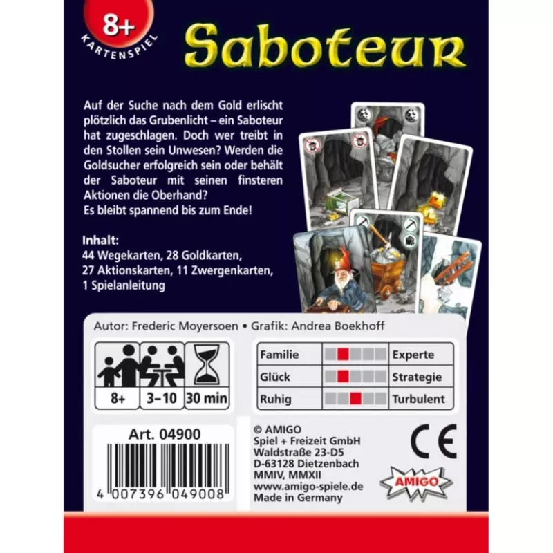 Amigo 04900 stalo žaidimas Saboteur 30 min.