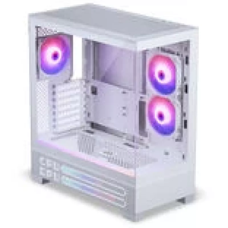 PHANTEKS XT View Matrix PC korpusas, Midi-Tower, E-ATX, grūdintas stiklas, Matrix LED - Balta (PH-XT523VM1_DWT01)
