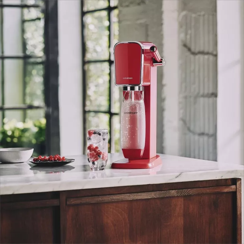 Sodos gaminimo aparatas SodaStream Art Mandarino Raudonos Spalvos 1L Gazuotas Butelis