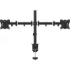 Dvigubas monitoriaus stalo laikiklis MONTIS Dual Monitor Mount Everest MT015, 13–27 colių, 2 rankos, maks. 16 kg, VESA 75x75–100x100, juodas