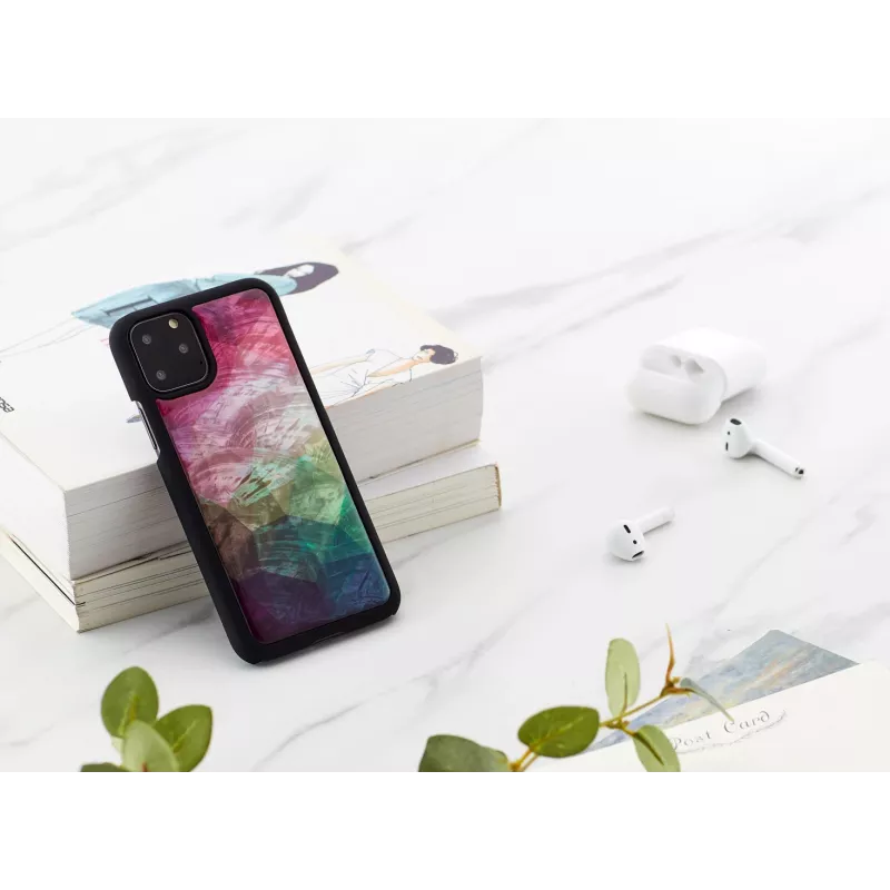 Apsauginis išmaniojo telefono dėklas iKins, skirtas iPhone 11 Pro, su vandens gėlės dizainu, juodas