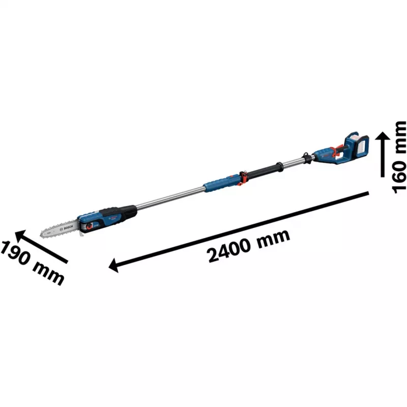 Bosch GKE 18V-25 TP stiebinis pjūklas — 25 cm pjovimo ilgis, belaidis 18 V (06008D6000)