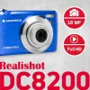 Agfa Photo DC8200 Mėlynas + Dėklas + SD Kortelė 16GB