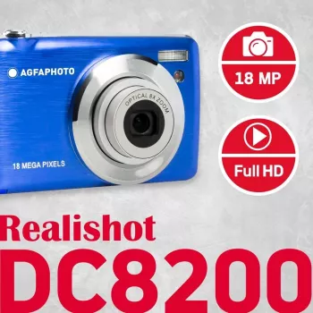 Agfa Photo DC8200 Mėlynas + Dėklas + SD Kortelė 16GB