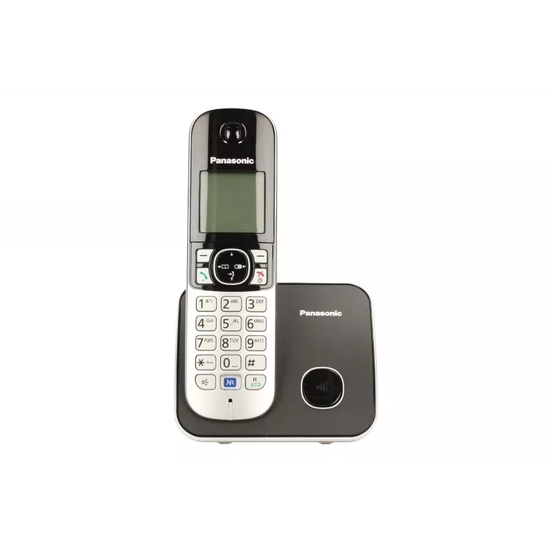 Panasonic KX-TG6811 DECT telefonas su skambintojo ID, juodos spalvos