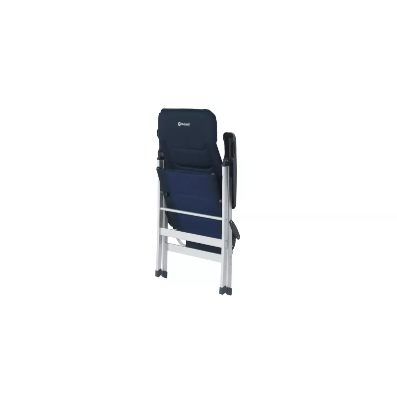 Stovyklavimo kėdė Outwell Clarenville — 4 kojų, maks. apkrova 150 kg, mėlyna, 5,5 kg, 640×750 mm
