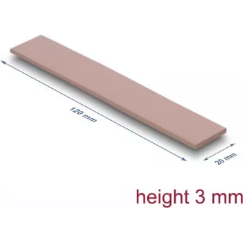 Termo tarpinė DeLOCK 18484 3 W/m·K Rožinė 20x120x3 mm