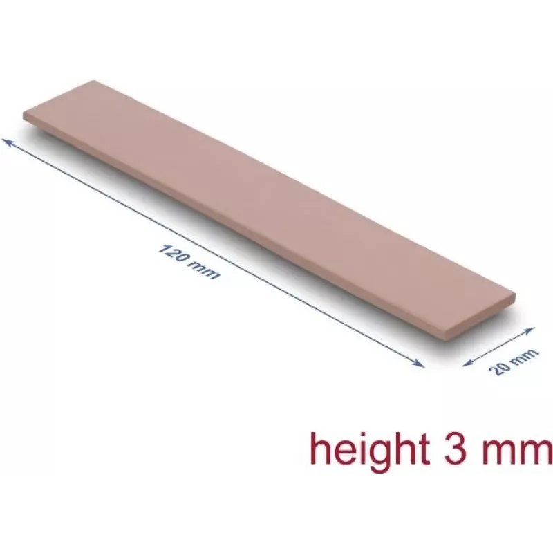 Termo tarpinė DeLOCK 18484 3 W/m·K Rožinė 20x120x3 mm