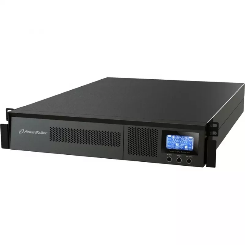 Bluewalker PowerWalker VFI 1000RM LCD - UPS - 800 vatų - 1000 VA 7 Ah - RS-232, USB - 8 išvesties lizdų - 2U - 48,3 cm (19) (10120144)