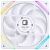 120mm korpuso ventiliatorius Jonsbo HF2-120 White — atvirkštinės mentės, PWM, ARGB