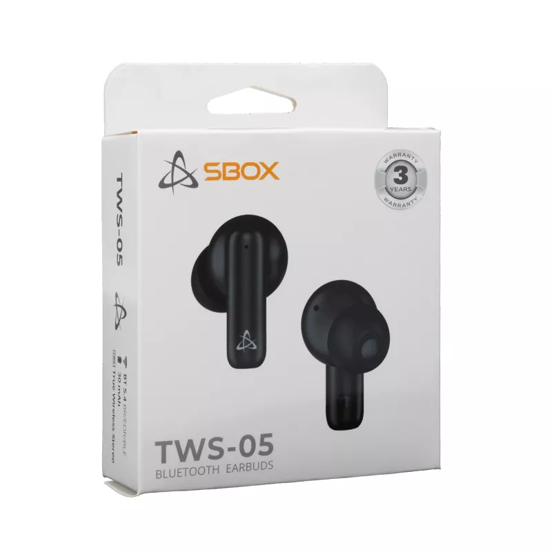 Ausinės SBOX EB-TWS05 Juodos
