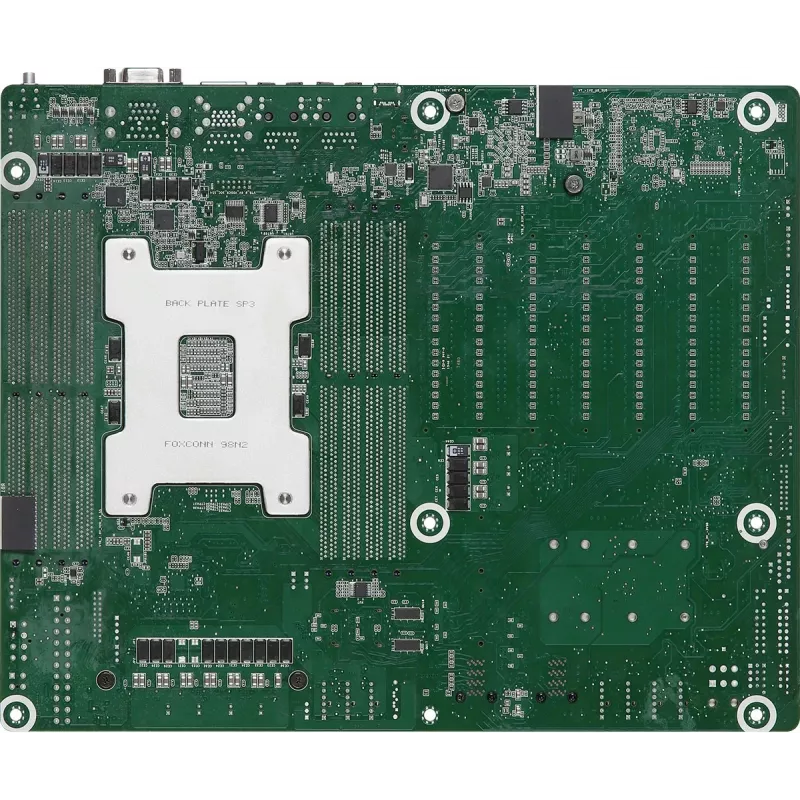 Pagrindinė plokštė ASRock ROMED8-2T ATX, skirta AMD EPYC LGA 4094, 8× DDR4 DIMM, aštuonių kanalų, 2× M.2, 8× SATA III, 10GbE, 3× RJ-45