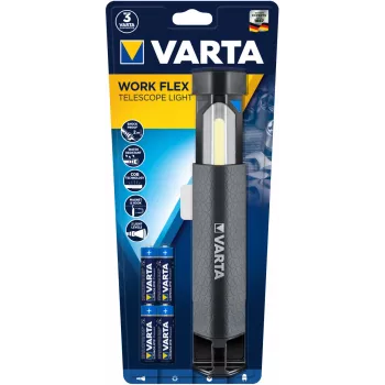 LED darbo šviestuvas Varta Work Flex juodas 250 lm IPX4