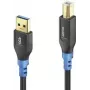USB laidas PureLink FI-U200-020 2 m USB A USB B juoda mėlyna
