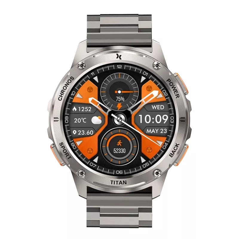 Išmanusis laikrodis FW110 Titan Chronos sidabrinis