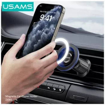 Magnetinis automobilinio telefono laikiklis usams ZJ081 — magnetinis laikiklis išmaniesiems telefonams, kompaktiškas dizainas, lengvas montavimas
