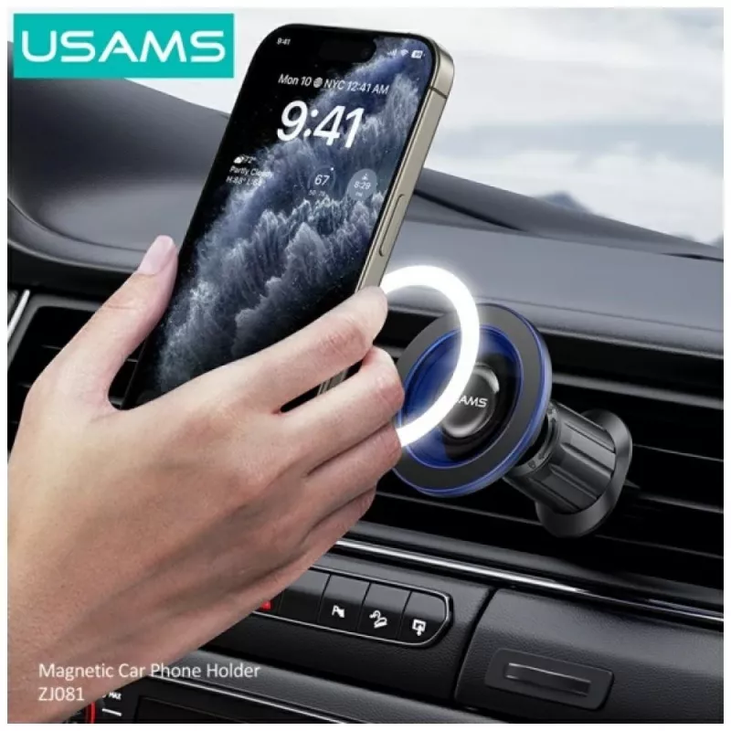Magnetinis automobilinio telefono laikiklis usams ZJ081 — magnetinis laikiklis išmaniesiems telefonams, kompaktiškas dizainas, lengvas montavimas