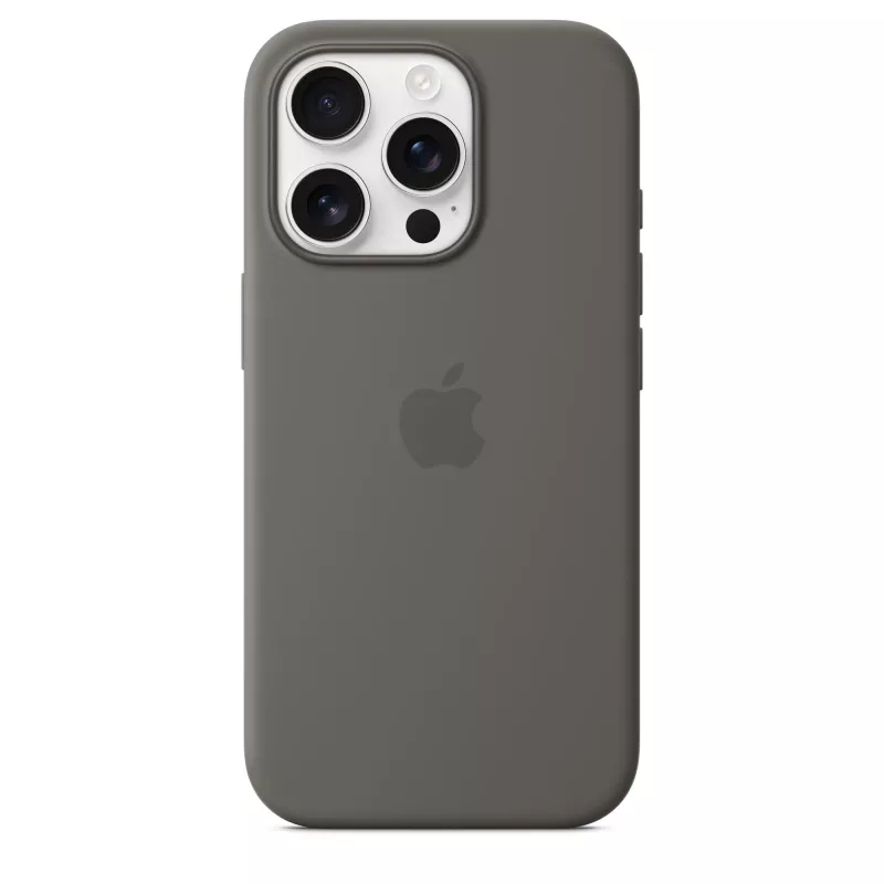 Apple iPhone 16 Pro silikoninis dėklas su MagSafe - Stone Gray