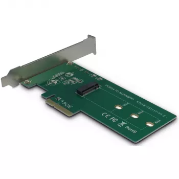 Inter-Tech KT016 PCIe adapteris M.2 PCIe diskams (diskas M.2 PCIe, pagrindinė sąsaja PCIe x4), kortelė