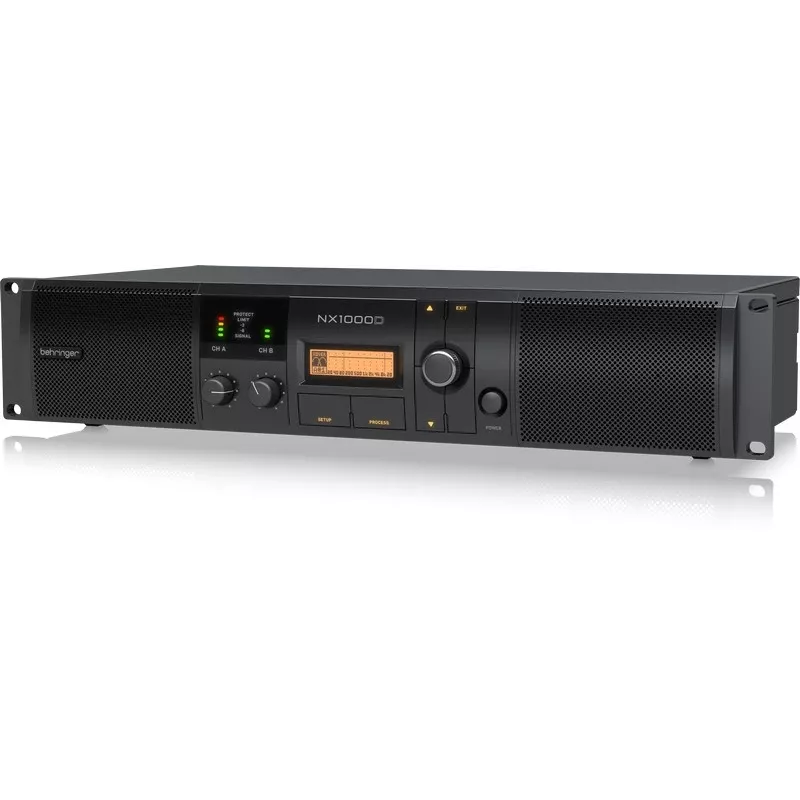 Behringer NX1000D garso stiprintuvas, skirtas pasirodymams/scenai, juodas