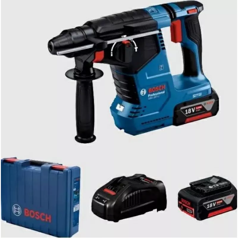 Rotacinis plaktukas BOSCH GBH 187-LI 2,4 J 2x5,0 Ah 0611923021