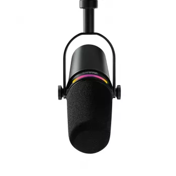 Shure MV7+-K-BNDL - pultinis/vokalinis mikrofonas su XLR/USB-C jungtimi, juodas + stalinis stovas GATOR