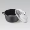 Maestro MR-4624C Puodas su dangčiu 24 cm 4 l Juodas