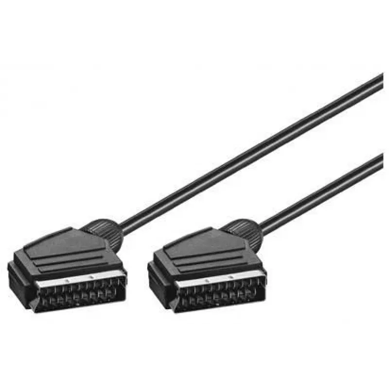 Tecline 1,5m Scart - Scart SCART kabelis SCART (21 kontaktų) juodas