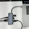 USB-C stotelė Tellur TLL321061 su PD 3.0 100W, HDMI išvestimi ir 3× USB 3.0 prievadais