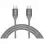 USB laidas Nevox 1654 USB 2.0 2m USB C pilka, sidabrinė