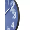 NeXtime klok 3077bl 3D, Ø39.5 cm, Sieninis, Mėlynas/ Baltas