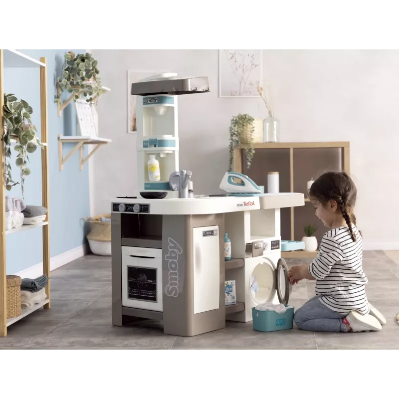 Smoby 311050 žaislinė virtuvėlė su skalbimo zona ir priedais